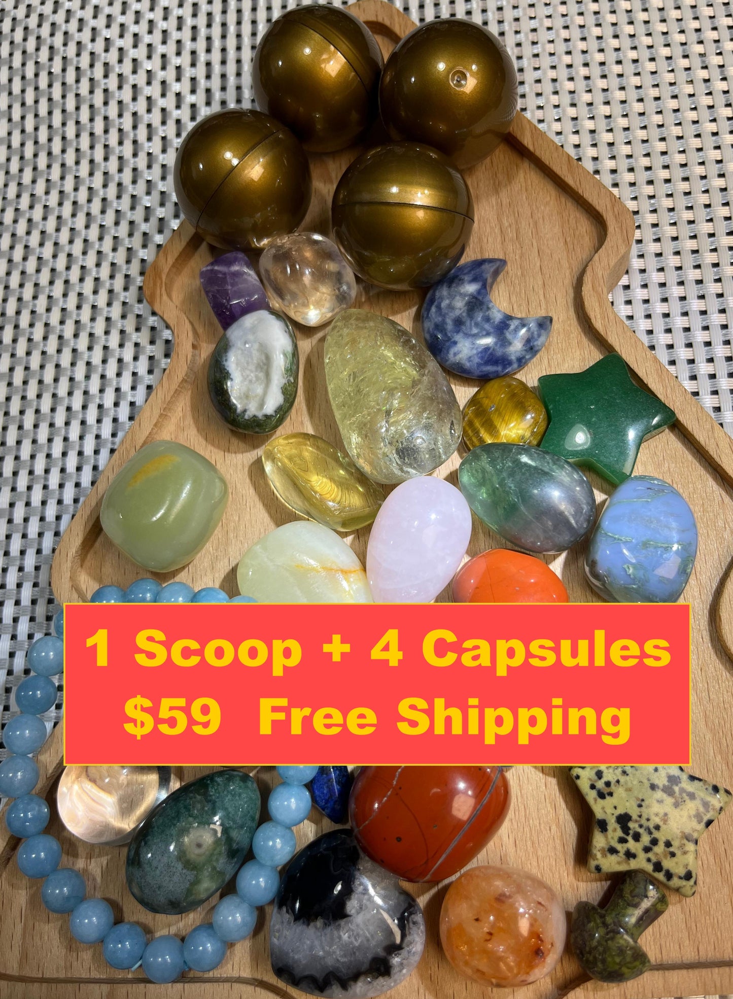 【SUPER】Crystal Confetti Scoop <1 Scoop +4 Capsules>