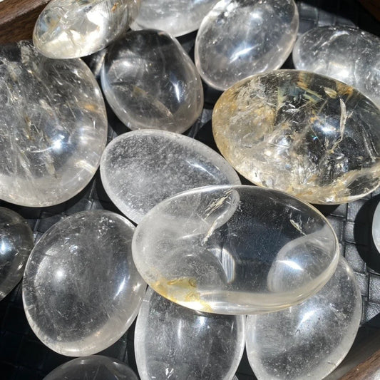 Clear Quartz Palm Stone