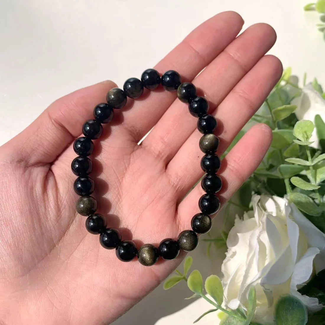 Gold Obsidian Bracelet