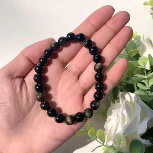 Gold Obsidian Bracelet