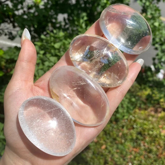 Clear Quartz Palm Stone