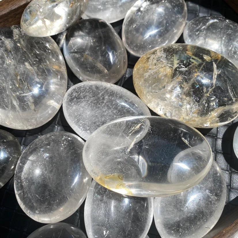 Clear Quartz Palm Stone