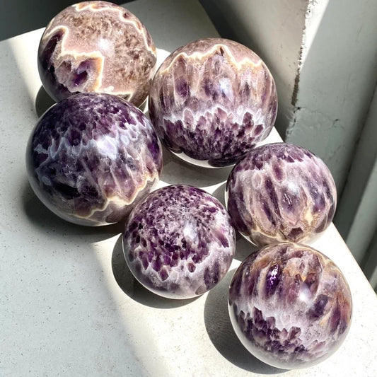Feather Amethyst Sphere