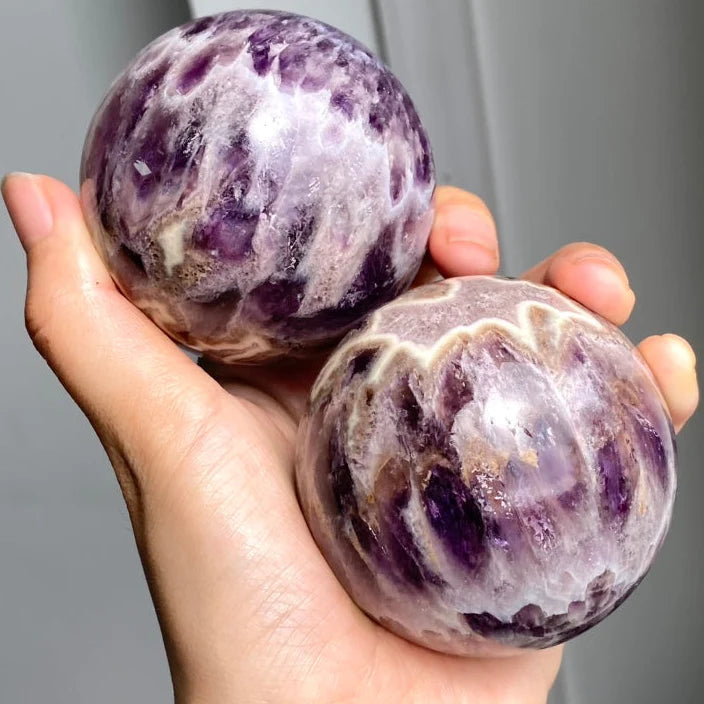 Feather Amethyst Sphere